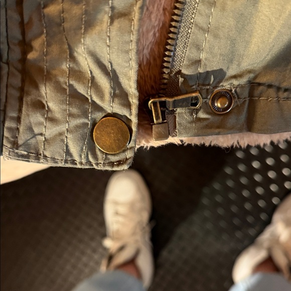 YMI Olive Green Hooded Utility Vest - Picture 8 of 8